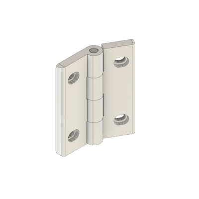 MODULAR SOLUTIONS ALUMINUM HINGE&lt;br&gt;45 BUTT W/HARDWARE